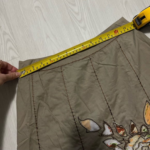 Vintage Y2k boho floral embroidered midi skirt - Picture 5 of 7